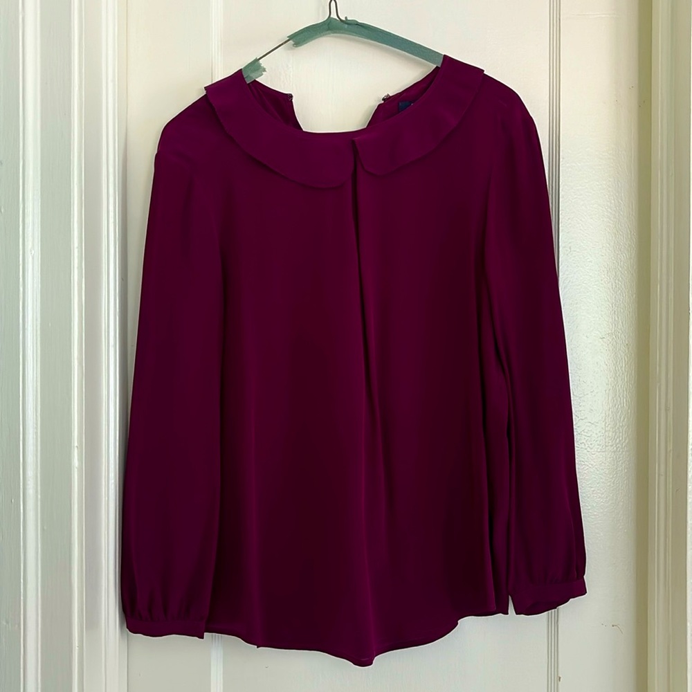 Maroon Madewell Blouse, Size Small.